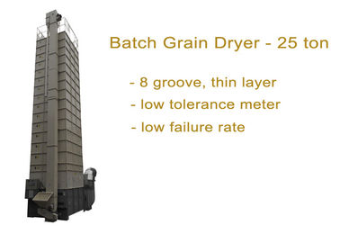 25 Ton Per Batch Grain Dryer Machine Simple Operation With Eight Groove / Thin Layer