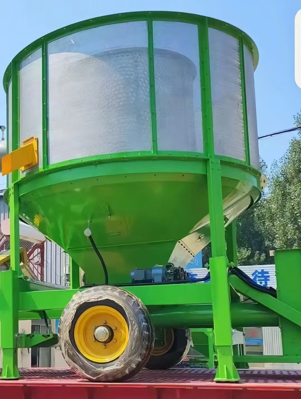 36 Tonnen pro Tag mobiler Maistrockner mit Biomasse-Pellets als Brennstoff