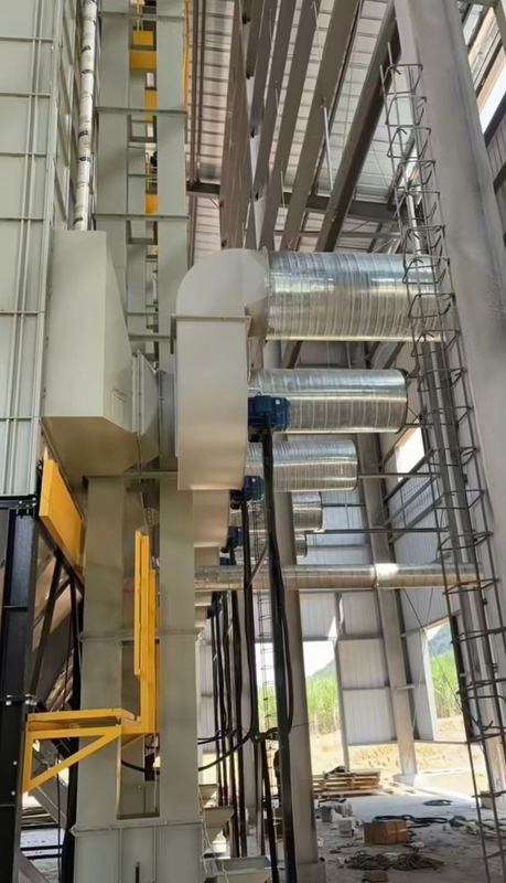 Getreide Weizen Mais Reis Getreide Trockner 70 Tonnen/Charge Kapazität Heißluft Temperatur 60-130°C 16.603kw