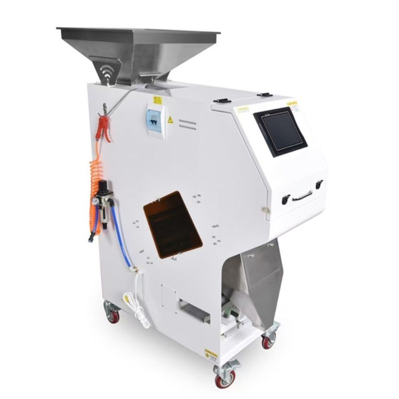 300-400 kg pro Stunde Kleiner Fallschirm Typ 32 Kanal Hochauflösungskamera CCD Farbsorter für Breite Bohne