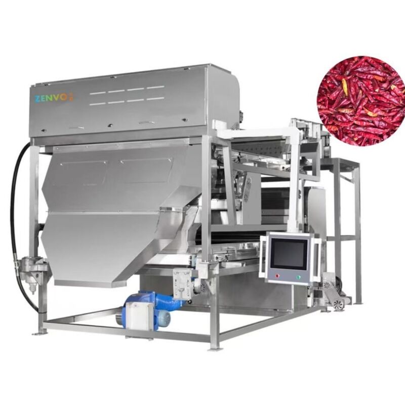 Zwei-Gürtel-Transporter mit niedrigem Bruch Chili AI Intelligenter Multi-Parameter Sorter.